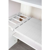 Living and Home Expandable Closet Tension Shelf Rod Storage Layer Divider Wardrobe Storage Organizer 50-80cm in White