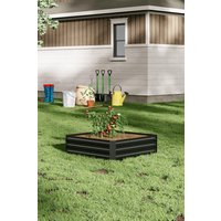 Square Galvanized Steel Planter Box Raised Bed