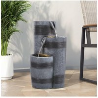 Rockery Decor Solar Powered Lighted Water Fountain