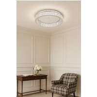 Crystal Flush Mount Ceiling Light Radiant Prism Effect