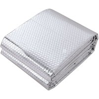 Living and Home 5m L x 0.6m W Sunshade Reflective Heat Insulation Bubble Aluminum Film in Silver