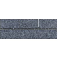 H&O Direct 18Pcs 3-Tab Rectangular Asphalt Roof Shingles, Ocean Blue