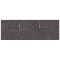 18Pcs 3 Tab Rectangular Asphalt Roof Shingles Dark