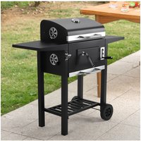 Outdoor Charcoal Grill Side Tables