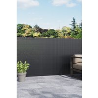 Garden Sanctuary PVC Privacy Sun Blocked Panels Garden Decorative Fence in Dark Grey | Size: Small