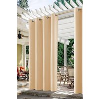 Garden Sanctuary Beige High-Precision Waterproof Blackout Curtain Cloth, 132cm L x 244cm W | Size: 132 cm L x 244 cm W