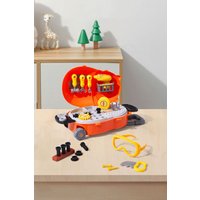H&O Direct Bear Repair Tool Luggage Kit Toy Set in Orange