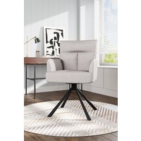 Modern Frosted Velvet Swivel Armchair