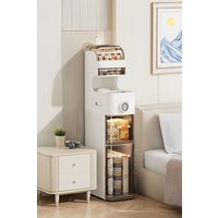 H&O Direct 6-Tier Narrow Storage Organizer with Wheels in White