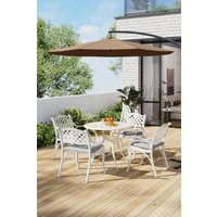 Set 5 Cast Aluminum Bistro Set Cushions
