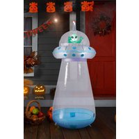 202cm Halloween Inflatable UFO Alien Figure Giant Light Up Decoration Outdoor & Party Prop