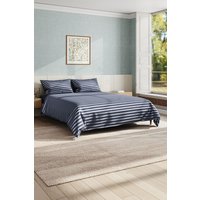 King Bed Satin Stripe Bedding Polyester Duvet Cover Set King