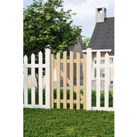 76x120cm Outdoor Arched Wooden Garden Gate Fence Door 76x120 cm
