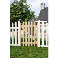 90x120cm Outdoor Arched Wooden Garden Gate Fence Door 90x120 cm