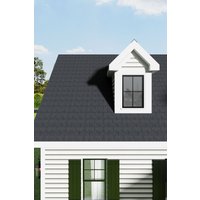 18Pcs 3 Tab Asphalt Shingles Rectangular Houses Shed Roofing Tiles
