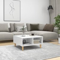 Berkfield Home Coffee Table White 60x60x30 cm Engineered Wood | Size: 60 x 60 x 30 cm