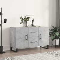 Berkfield Home Sideboard Concrete Grey 100x36x60 cm Engineered Wood | Size: 100 x 36 x 60 cm