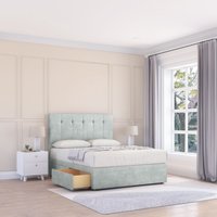 Highbury Divan Bed Base No Drawers & 54" Floor Standing Headboard Super King