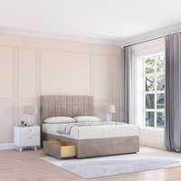 Kansas Divan Bed Base 4 Drawers & 54" Floor Standing Headboard King
