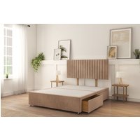 Manhattan Divan Bed Base 2 Drawers & 26" Struts Headboard Light Double