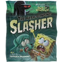 Spongebob Hash Slinging Slasher Silky Touch Super Soft Throw Blanket 152 X 127 cm in White