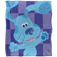 Blues Clues Blue's Clues Large Blue Silky Touch Super Soft Throw Blanket 152 X 127 cm in White