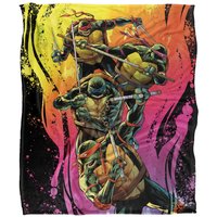 TMNT Gradient Group Splash Silky Touch Super Soft Throw Blanket 152 X 127 cm