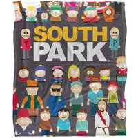 South Park Full Cast Silky Touch Super Soft Throw Blanket 152 X 127 cm in White