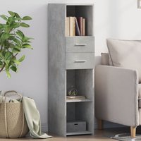 Highboard Concrete 30x42.5x124 cm Engineered Wood