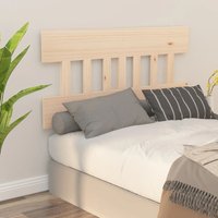 Berkfield Home Bed Headboard 123.5x3x81 cm Solid Wood Pine in Brown