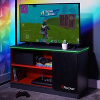 X Carbon Tek TV Unit up to 42" TVs Drawer & LED Lighting