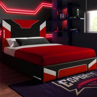 X Cerberus Gaming Bed & Upholstered Leather Double