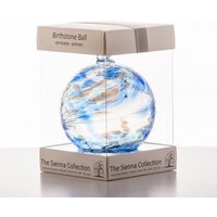 Sienna Glass Birthstone Ball September Sapphire in Blue