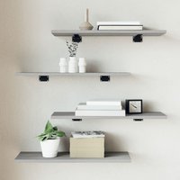 Wall Shelves 4 pcs Sonoma 60x20x1.5 cm Engineered Wood