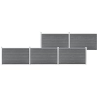 Berkfield Home Garden Fence WPC 872x106 cm Grey