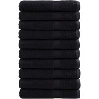Berkfield Home Premium Towels SOLUND 10 pcs Black 100x200 cm 600 gsm