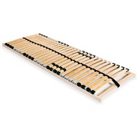 Berkfield Home Slatted Bed Base with 28 Slats 7 Zones 80x200 cm in Brown