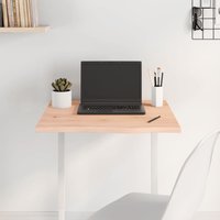 Berkfield Home Table Top 60x60x2 cm Untreated Solid Wood Oak in Brown | Size: 60 x 60 x 2 cm