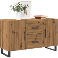 Berkfield Home Sideboard Artisan Oak 100x36x60 cm Engineered Wood in Brown | Size: 100 x 36 x 60 cm