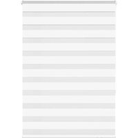 Berkfield Home Zebra Blind White 100x150 cm Fabric Width 95.9 cm Polyester