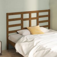 Berkfield Home Bed Headboard Honey Brown 166x4x104 cm Solid Wood Pine | Size: 166 x 4 x 104 cm