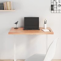 Berkfield Home Table Top Light Brown 80x40x(2-4) cm Treated Solid Wood Oak