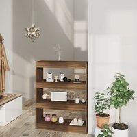 Berkfield Home Book Cabinet/Room Divider Brown Oak 80x30x103 cm Engineered wood | Size: 80 x 30 x 103 cm