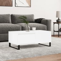Berkfield Home Coffee Table White 90x50x36.5 cm Engineered Wood