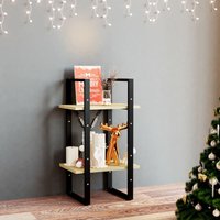 Berkfield Home 2-Tier Book Cabinet 40x30x70 cm Solid Pine Wood in Brown | Size: 40 x 30 x 70 cm