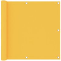 Berkfield Home Balcony Screen Yellow 90x600 cm Oxford Fabric