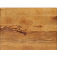 Berkfield Home Table Top 90x70x3.8 cm Rectangular Solid Wood Mango in Brown