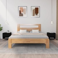 Berkfield Home Bedside Tables 2 pcs Black 50x46x50 Engineered Wood
