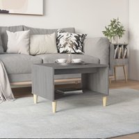 Berkfield Home Coffee Table Grey Sonoma 60x50x40 cm Engineered Wood | Size: 60 x 50 x 40 cm