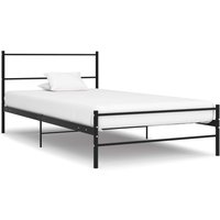 Berkfield Home Bed Frame Black Metal 90x200 cm